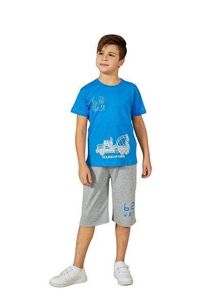Weweus Mavi Erkek Çocuk Pijama Takımı 818