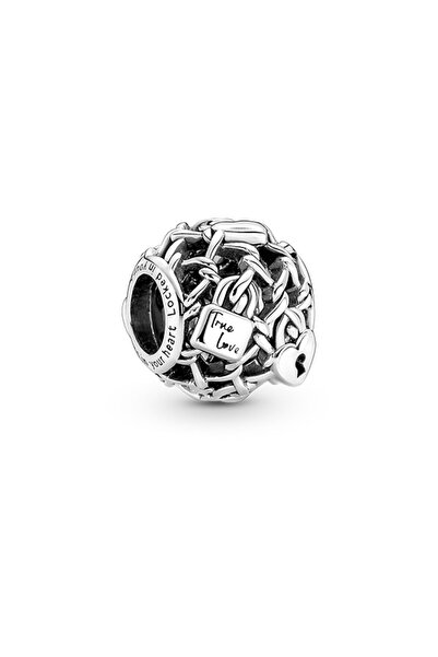 Pandora Kafes İşi Zincirli Kilit Charm
