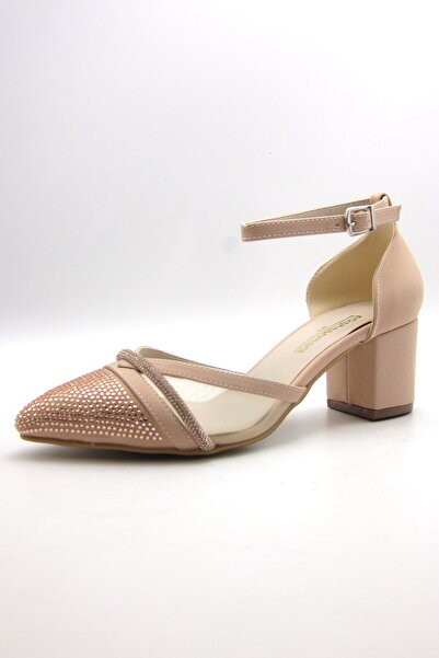 Erkan Saçmacı Večerní společenské boty Susie Ten Crepe Stone se špičatou špičkou na silném podpatku