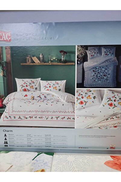 Taç Ranforce Christmas Pattern - Crown Charm Glow, Double