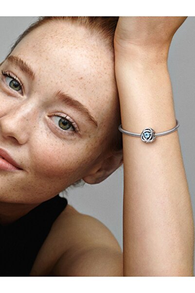 Pandora Deniz Mavisi Sonsuzluk Sarmalı Charm