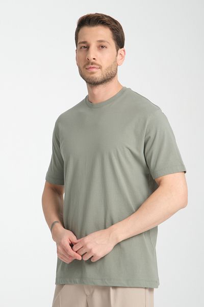 Frappoli Μπλουζάκι Unisex Oversize 100% Cotton Crew Neck