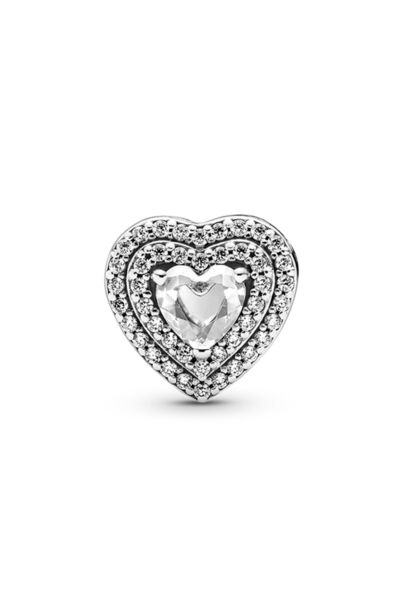 Pandora Işıltılı Hizalandırılmış Kalpler Charm