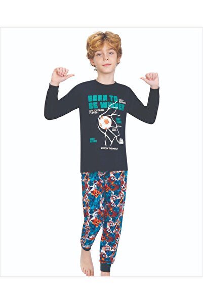 Weweus Пижамен комплект за момче, тъмносин - 700