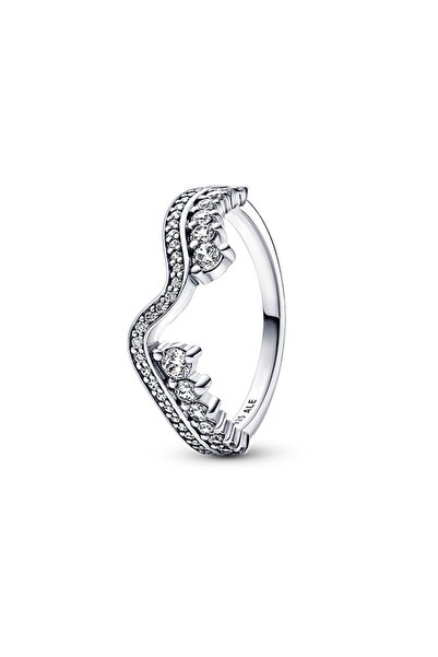 Pandora Işıltılı Asimetrik Dalga Yüzük