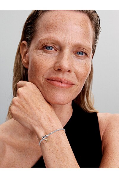 Pandora Şanslı Yıldız ve Kalp 14 Ayar Pembe Altın Kaplama Charm