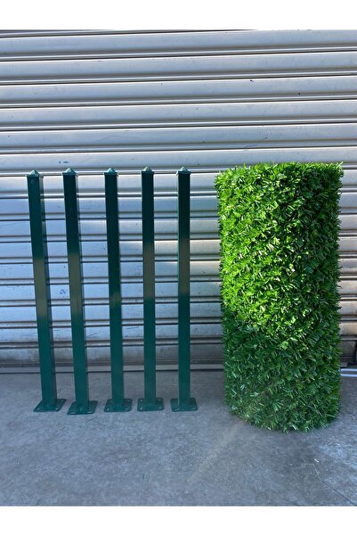 msy garden fenc Çim çit 100 cm x 10 mt + 5 direk ( montaj için gerekli aksesu...