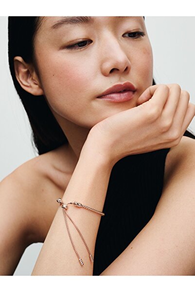 Pandora Trok Örgülü Zincir Ayarlanabilir Bileklik