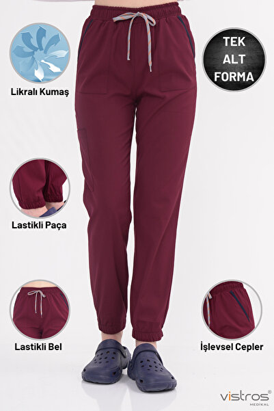 Vistros Medikal Tesettür Lüks Kaliteli Likralı Medikal Üniforma Doktor & Hemş...