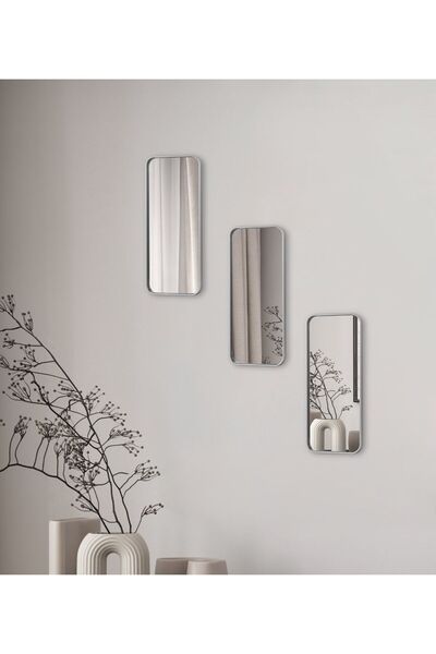 USTAOGLUHOME 3 LÜ DEKORATİF AYNA 30X15 CM