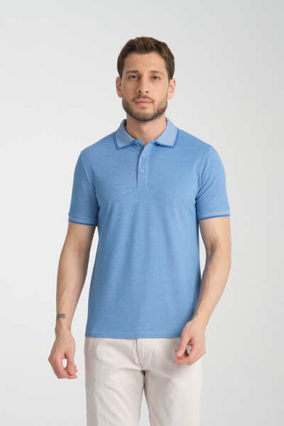 Frappoli Ανδρικό μπλουζάκι με λαιμόκοψη 100% βαμβακερό - λεπτή εφαρμογή, χωρίς μπούκλες, λευκό