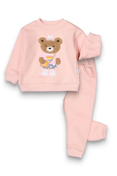baby flamindo Baby Flamindo Plush Bear 3 Threads Girl's Suit
