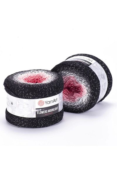 Yarnart Flowers Moonlight - Glitter, Μαρμάρινο Πλεκτό στο χέρι Ebruli-3260