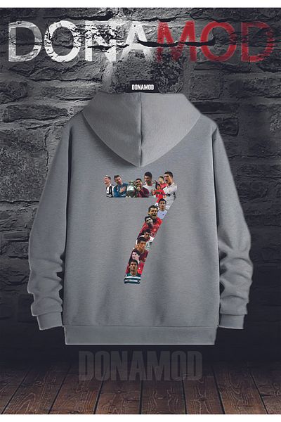 donamod Unisex Oversize Hooded Football Sports Top - Ronaldo, Messi, Maradona, Neymar, Pele Jersey Sweatshirt