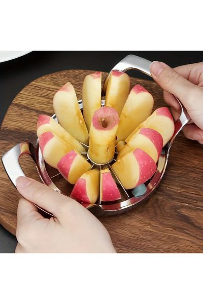 SAFA 1pc reusable stainless steel apple and fruit slicer,