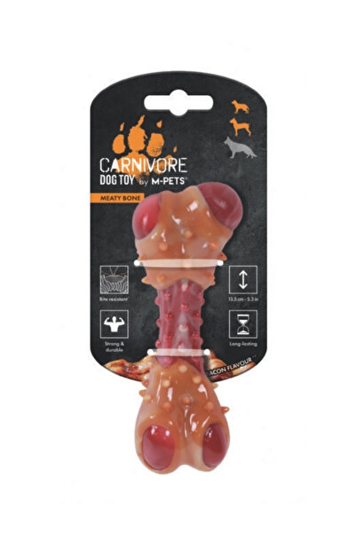 M-PETS CARNIVORE DOG TOY MEATY BONE (M) PASTIRMA AROMALI