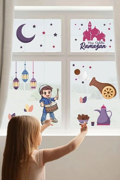 Tekin Store Hoş Geldin Ramazan Duvar Sticker - Ramazan Cam Sticker 23