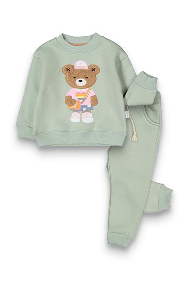 baby flamindo Baby Flamindo Plush Bear 3 Threads Girl's Suit