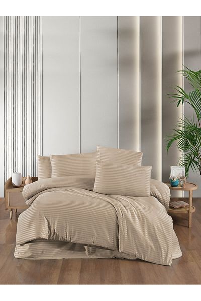 Home ÇIQRIK HOME Двоен комплект завивки от памучен сатен