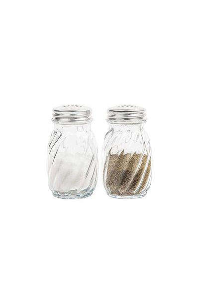 SAFA Glass Salt and Black Pepper Spice Dispenser Set. 2 Piece