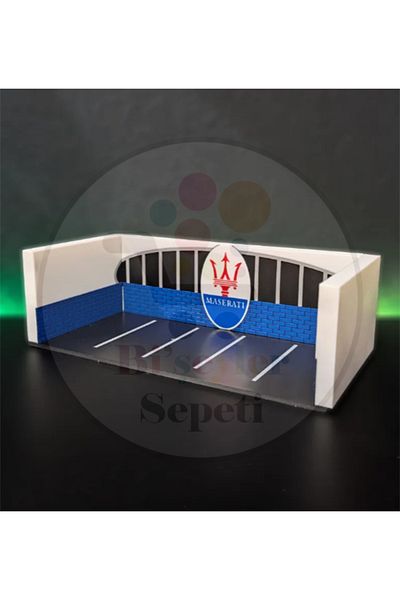 Bi'şeyler Sepeti 1:64 Mas3Rati Diorama Garage Parking Diecast - Car Not Included.