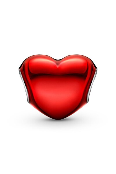 Pandora Metalik Kırmızı Kalp Charm