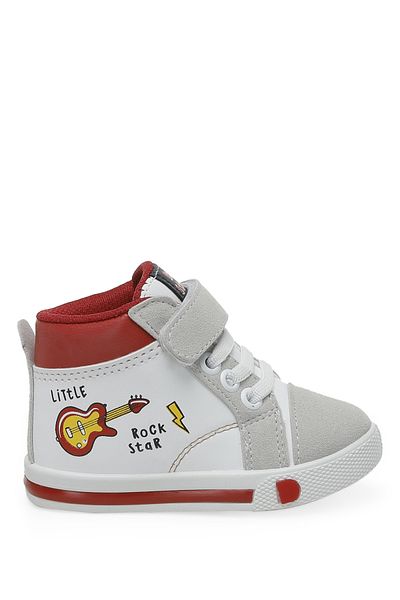 Polaris Boy's High Sneakers - 522034 .b2pr White