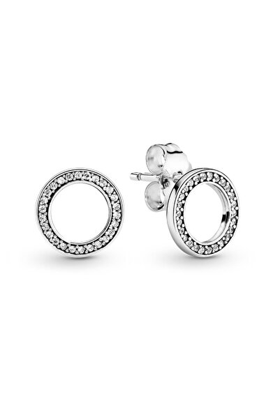 Pandora Işıltılı Yuvarlak Çivi Küpe