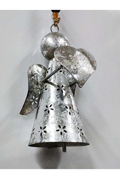 SUME Kalp Veya Yıldız Taşıyan Melek Figürlü Metal Çan Dekoratif Süs