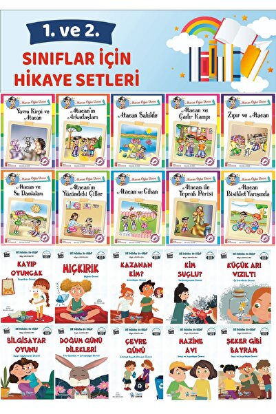 Ata Yayıncılık 1.ve2.Sınıflar İçin 20 li Hikaye Seti (32 Sayfa)
