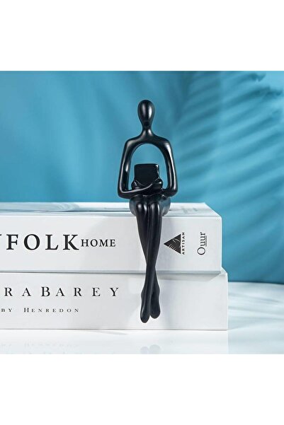 SUME İskandinav Tarz Dekoratif 1 Adet Tekli Soyut Düşünen Heykel Biblo Ev Dek...