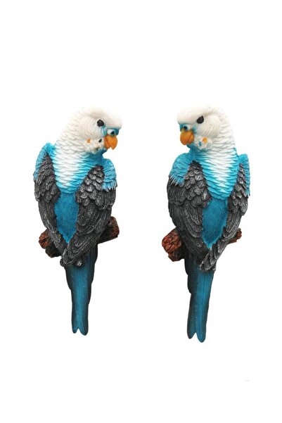 SUME Dekoratif Ikili Muhabbet Kuşu Duvar Süsü Dekoru