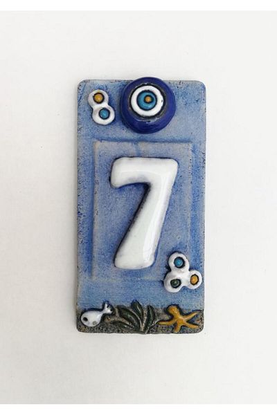 SUME Special Design Ceramic 7 Door Number Door Accessory