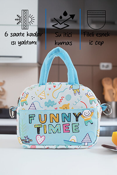 GIMOSA Kids Thermal Insulated Waterproof Thermal Bag Meal Carry Bag Lunch Box...