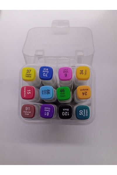 Touch Mer-Hel Marker Pen 12 Pieces Boxed
