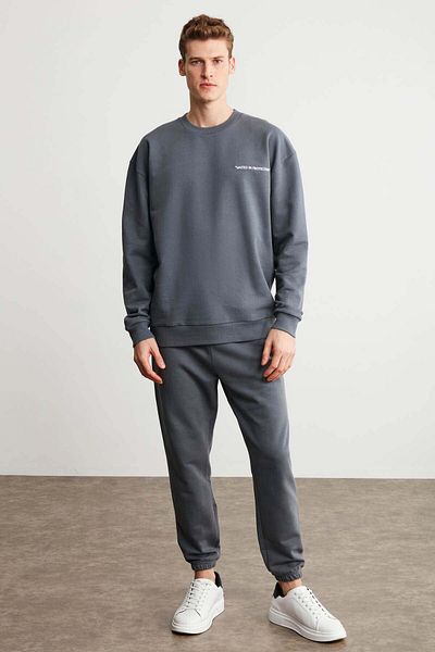 GRIMELANGE Darrıt Comfort Dark Gray Sweatpants