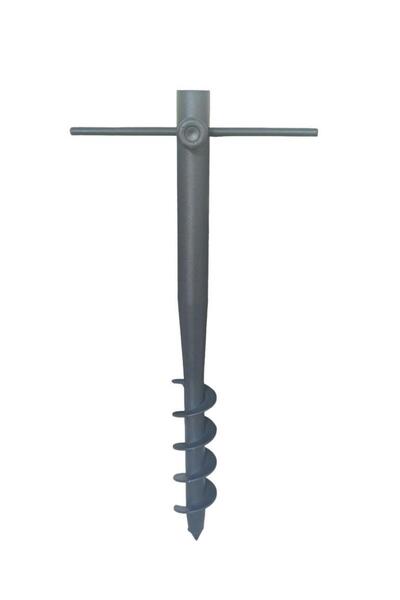 SUME Plaj Şemsiye Sabitleme Kazığı Metal Burgulu Kazığı Güçlü Plaj Şemsiyesi Direk Sabitleyici