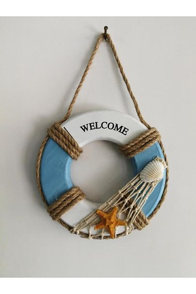 SUME Διακοσμητικός Σωσίβιος Welcome Στολίδι Πόρτας Τοίχου Καλώς ορίσατε