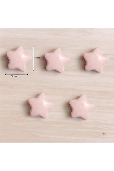 SUME 5 Adet Modern Yıldız Kulp Bebek Çocuk Genç Odası Çekmece Dolap Mobilya K...