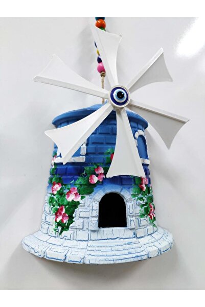 SUME Değirmen Figürlü Çiçek Desenli Duvar Süsü Nazarlık