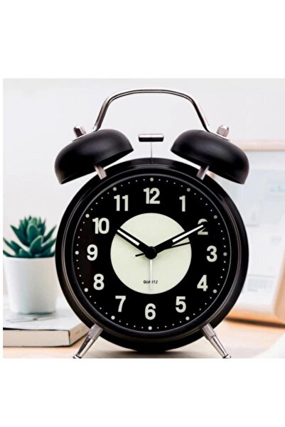 SUME Fosforlu Ve Işıklı Çalar Saat Ev Ofis Aksesuar Nostaljik Masa Saati