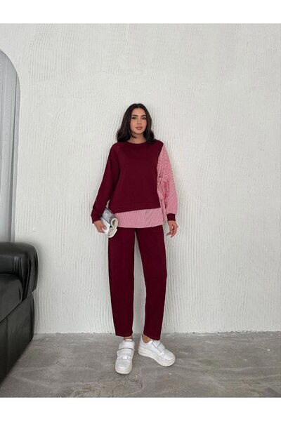 sportiness POPLIN KÖTÖTT VONAL RÉSZLET TÚL MÉRETŰ MODÁLIS SZÖVET SZETT