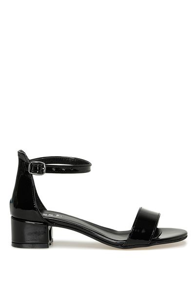 Miss F Ds21079 3fx Schwarze Damen-Sandalen mit Absatz