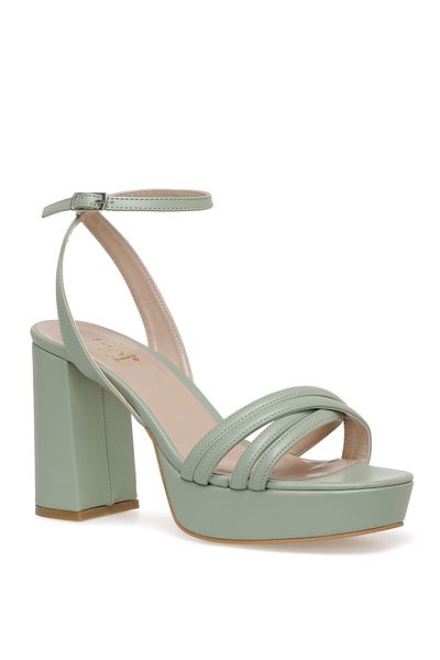 İnci Pearl Fenix 3fx Grüne Damen-Sandalen mit Absatz