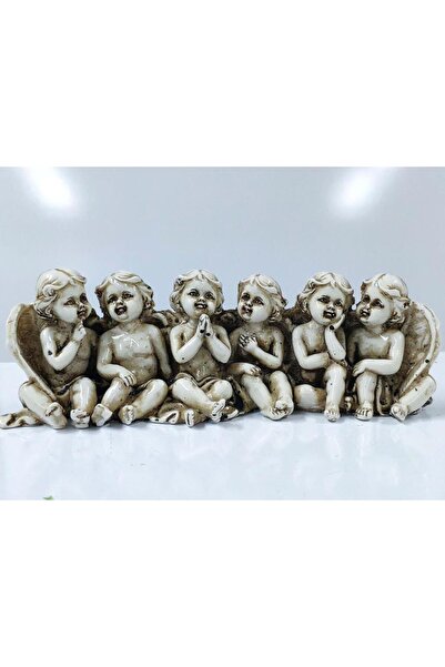 SUME Altılı Melek Figürlü Porselen Biblo