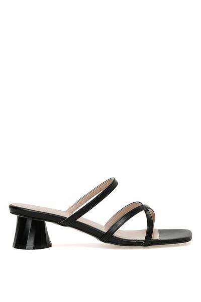 İnci Olsen 3fx Schwarze Hausschuhe mit Absatz für Damen