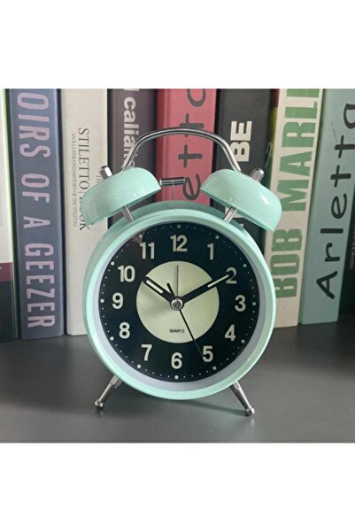 SUME Fosforlu Ve Işıklı Çalar Saat Ev Ofis Aksesuar Nostaljik Masa Saati