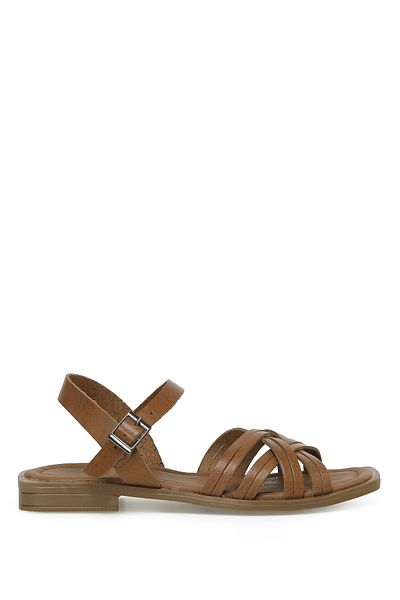 İnci Cosetta.z 3fx Hellbraune flache Sandalen für Damen
