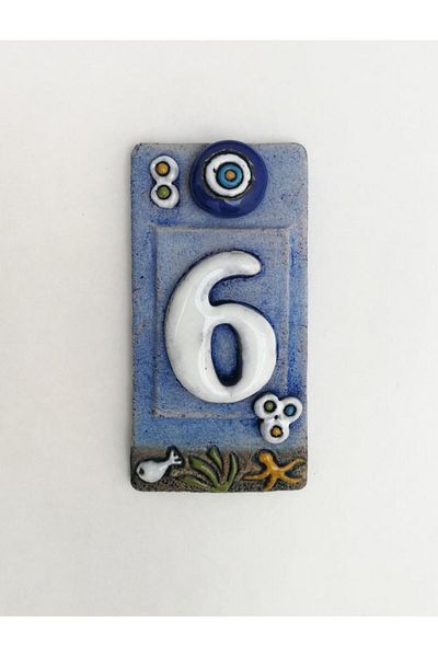 SUME Special Design Ceramic 6 Door Number Door Accessory