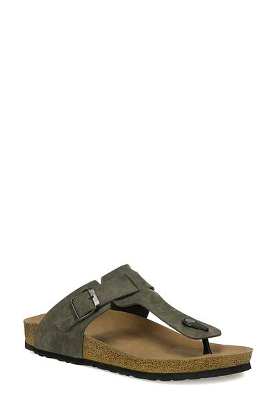Kinetix ANKRA 4FX - Khaki színű férfi papucs